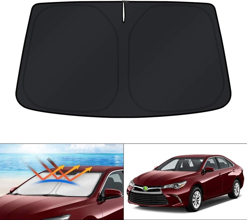 KUST Windshield Sun Shade Custom Fit for Toyota Camry 2012-2015 2016 2017 Accessories Sunshade Foldable Sun Visor Protector Block UV Rays - Image 1